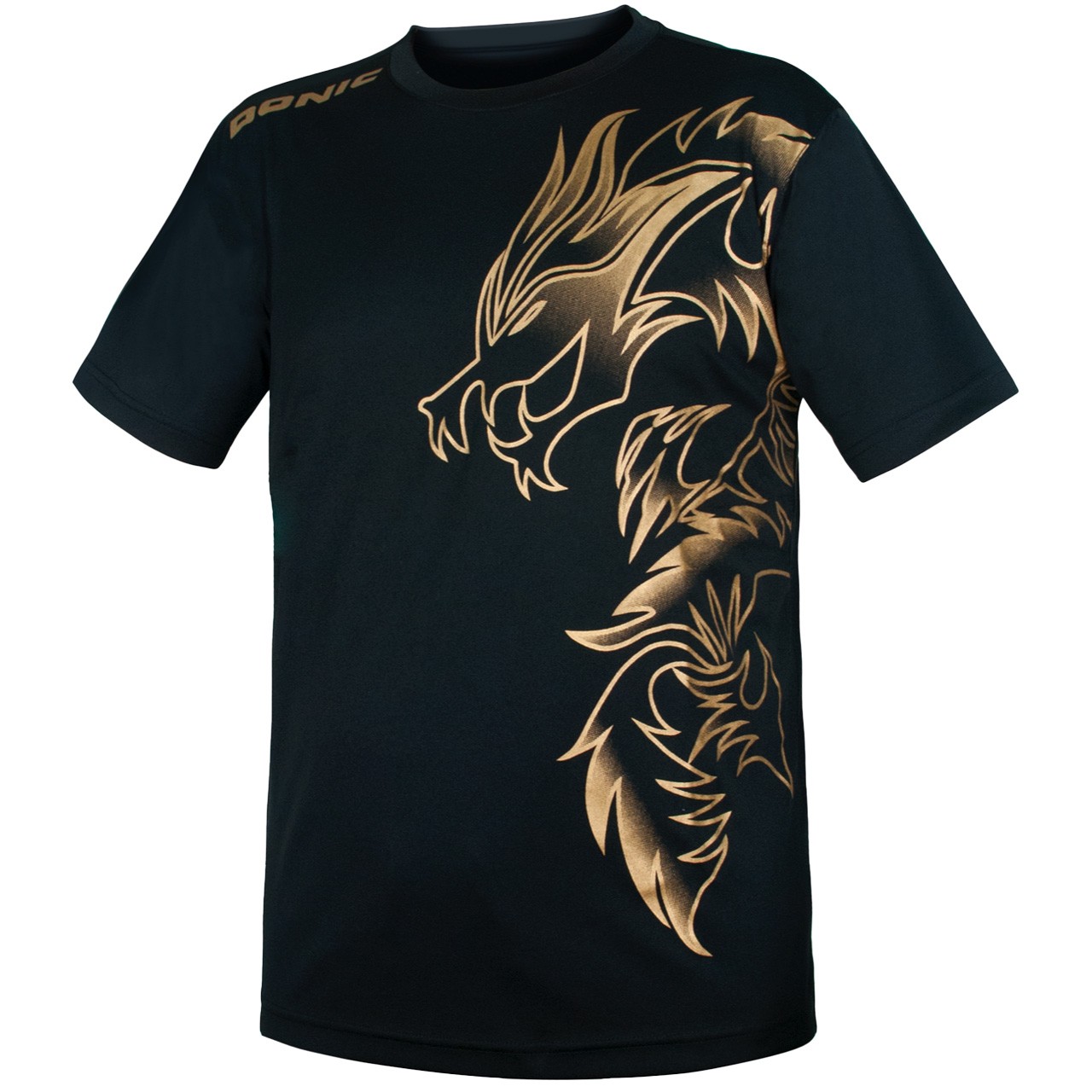 Donic T Shirt Dragon Noir Gold Tabletennis11 Fr